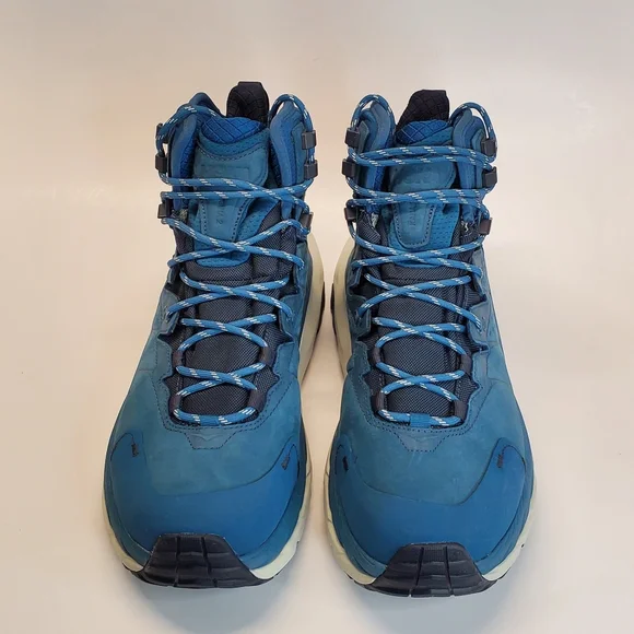 New HOKA Kaha 2 GTX Waterproof Hiking Boots Vibram Sole Teal Blue Women Size 7B - Picture 6 of 11